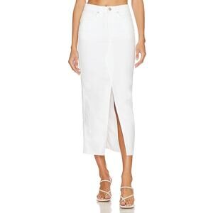 Hudson Jeans 'Reconstructed' White Denim Skirt Size 27